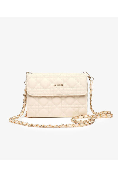 Greyder Kadın Ekru Omuz Çantası 5Y2CN69675