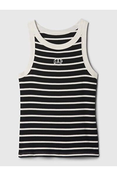 GAP Kadın Siyah Gap Logo Fitilli Atlet