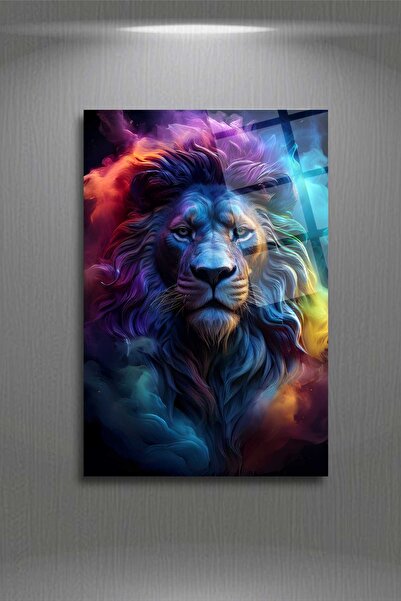 HMDS CONCEPT Pictură pe sticlă cu leu 21