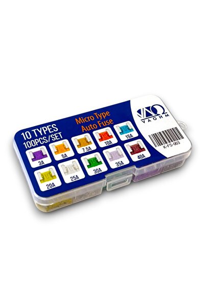 Genel Markalar Araba Sigorta Seti 10 Çeşit 100 Parça Micro Tip