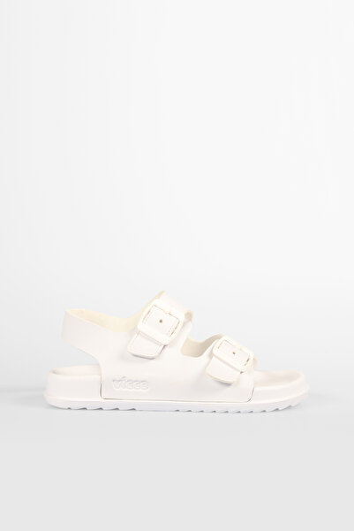 Vicco Miyu Model Basic Unisex Bebek ve Çocuk Beyaz Sandalet
