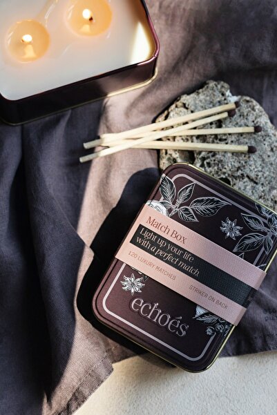 Echoes Candle & Scent Lab. Sweet Like Home Teneke Kibrit Kutusu - 120 Adet Ka...
