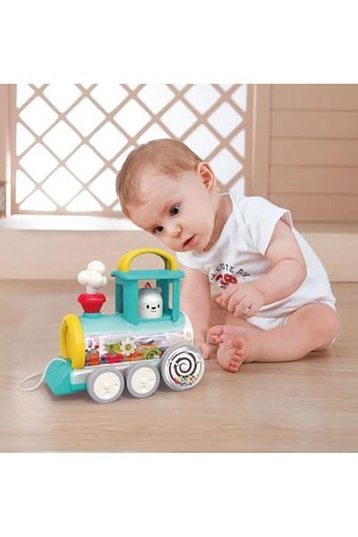 Hola Push Along Train Engine for Kids Aged 6 Months and Above