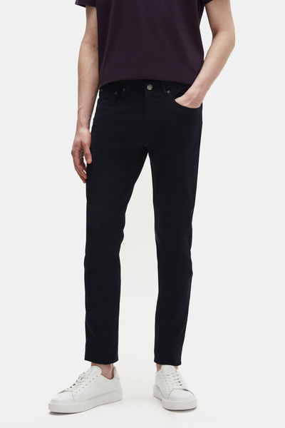 Tween Super Slim Fit Lacivert Diyogonal Chino Pantolon