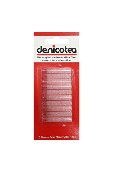 DENİCOTEA 10135 6mm Slim Yedek Karbon Filtre (10'lu Paket)