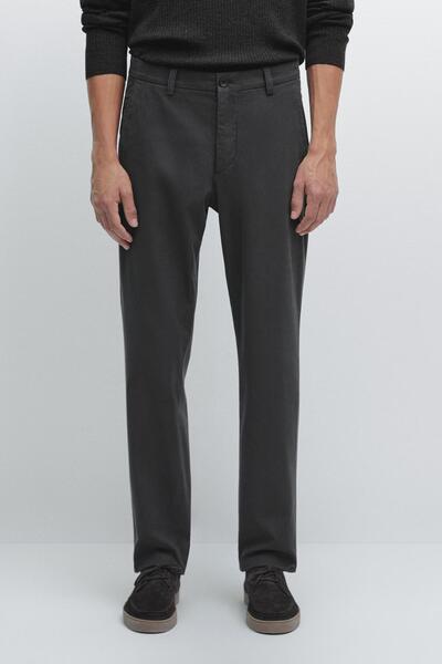 Massimo Dutti Slim fit dokulu pantolon