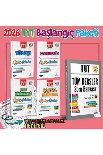 Kurul Yayıncılık 2026 Tyt Başlangıç Paketi Konu Soru Bir Arada Hediyeli