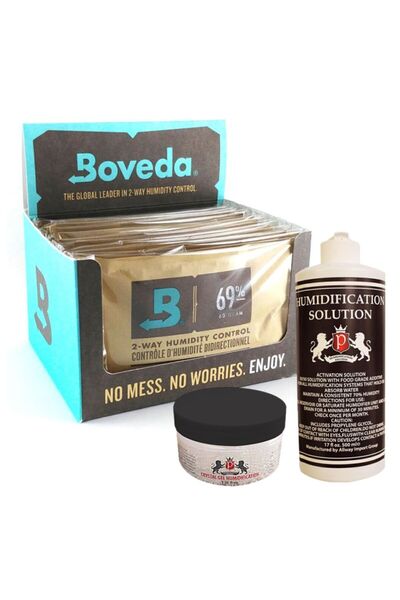 Boveda 69 60g Humidor Puro Kutusu Nemlendirici 12li Paket Saf Su Ve Jel Hediyeli