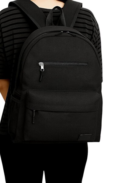 Stok CITY Оригінальний унісекс багатомісний водонепроникний спортивний рюкзак для ноутбука, подорожей та щоденного використання, чорний