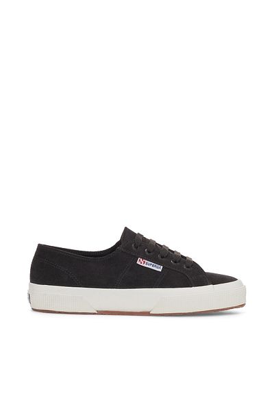 Superga 2750 Suede Unisex Black Ankleless Sneaker