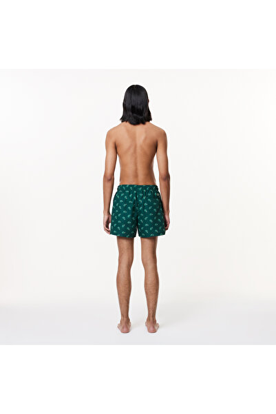 Lacoste Erkek Desenli Yeşil Mayo