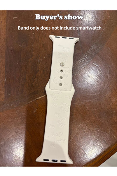 Miniso سوار ساعة آبل من Sanrio Hello Kitty مقاس 38 مم 40 مم 41 مم 38 مم 40 مم 41 مم 42 مم 44 مم 45 مم 49 مم مصنوع من السيليكون