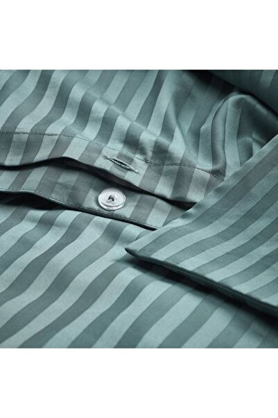 IKEA - NATTJASMIN, çift kişilik nevresim seti, mavi-yeşil, 240x220/50x60 cm