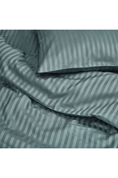 IKEA - NATTJASMIN, çift kişilik nevresim seti, mavi-yeşil, 240x220/50x60 cm