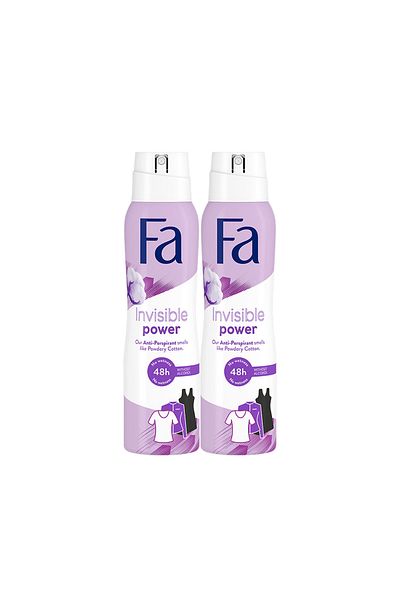 Fa Invisible Power Deodorant Spray 2x150ml – Long-Lasting Freshness Value Pack