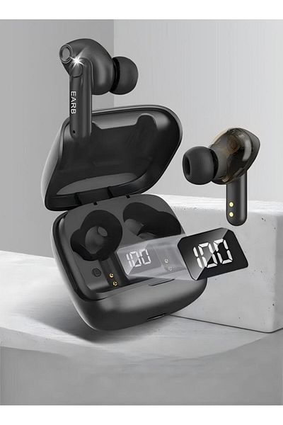 fun zone Wireless Headphones Bluetooth Waterproof Earphones with Mic Wireless Charging Case LED Power