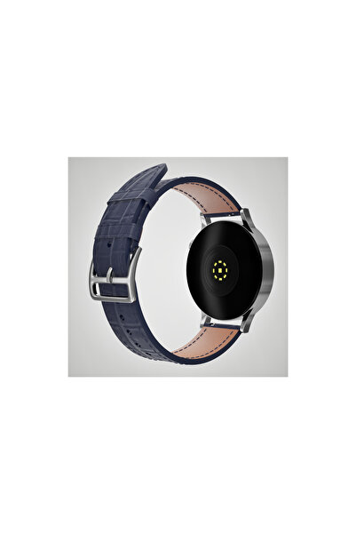 FRO 20mm Kordon Genişliği Olan Saatlerle Uyumlu 20 Mm Hakiki Deri Kroko Laciv...