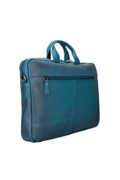 PLM Apollo 15-16 Inch Leather Laptop Bag Brn4Ef Blue Compatible