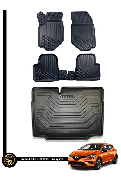 Genel Markalar Renault Clio 5 3D Havuzlu Paspas Hatchback 2020 Sonrası + Baga...