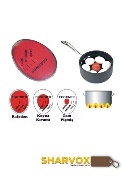 Sharvox 1 Adet Dublör Yumurta Zamanlayıcı – Egg Timer Haşlama Süresi Belirleyici Aparat