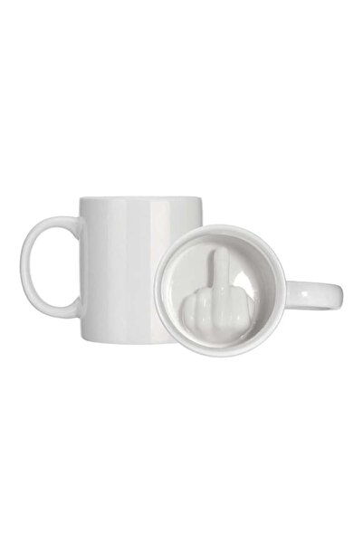 KASEVY Cana Amuzanta Cu Degetul Mijlociu, Din Ceramica, Rezistenta In Microunde Si In Masina De Spalat Vase