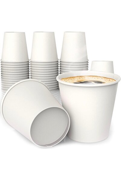livaambalaj 4 Oz Karton Bardak Beyaz 100 Adet