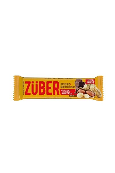 Züber Meyve Barı 40 Gr Yer Fıstıklı ve Kakaolu