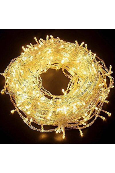 Genel Markalar Sarı 100 Ledli Fişli Işık, Dekorasyon ve Süsleme, 10m, Yılbaşı...