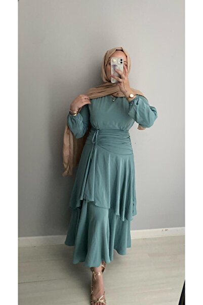 Marselline فستان الجنية الأخضر المائي