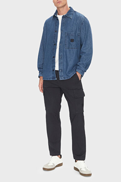 BOSS Pamuklu Regular Fit Uzun Kollu Göğüs Cepli Gömlek Erkek GÖMLEK 50544660 404