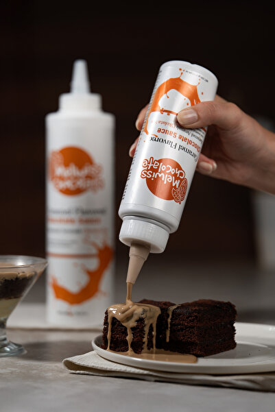 Melwiss Chocolate Karamel Aromalı Tatlı Sos 300gr - Waffle Pankek Sosu