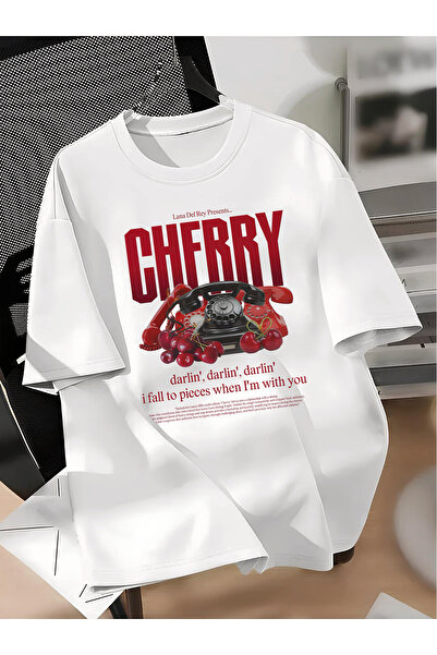 donamod تي شيرت للجنسين للنساء/الرجال من CHERRIES Avocado Lemon Sweet ذو رقبة...