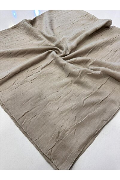 KİBAR İPEK Bambu kraş düz renk dikişli pamuklu Eşarp 100x100cm