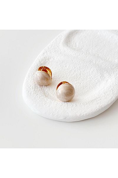 Vesce Atelier Caparazon Steel Earrings