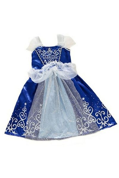 Mixbo Rochie fetite pentru carnaval cu piatra si brosa Mixbo, Printesa, satin/tul, 5-6 ani, albastru elect