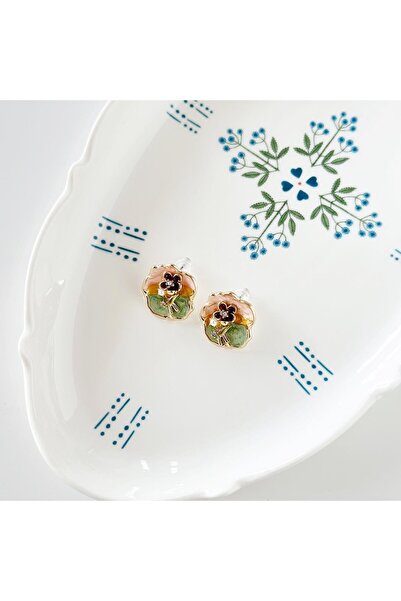 Vesce Atelier Art Lyra Çelik küpe