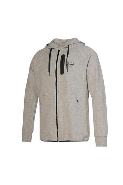 hummel 980343-2006 Nova Zip Men's Sports Jacket Gray Melange