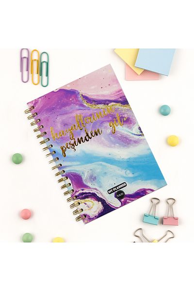 repro design Follow Your Dreams Follow Your Dreams Talking Planner Weekly Planner Spiral Notebook with Stickers