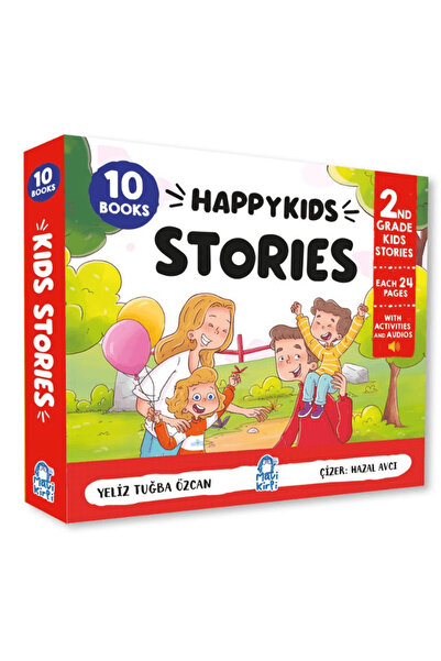 Mavi Kirpi Yayınları Happy Kids Stories 2 – 10 Kitap (2. Sınıf İngilizce Hika...