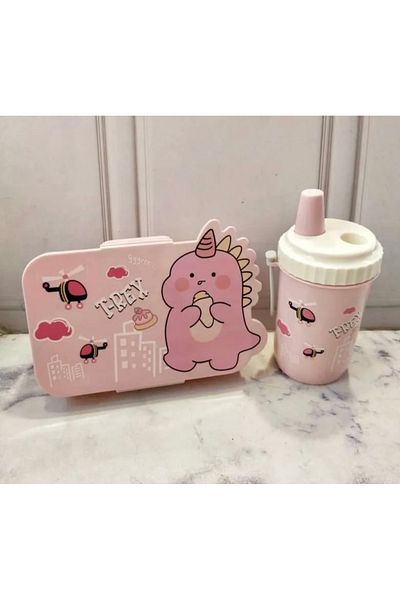 Generic Lunch box with water bottle and spoon accessories