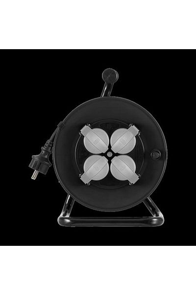 LENA Prelungitor Electric cu Tambur și Mâner, 4 Prize, Cablu 3x2.5mm, Lungime 40m - Model 612374