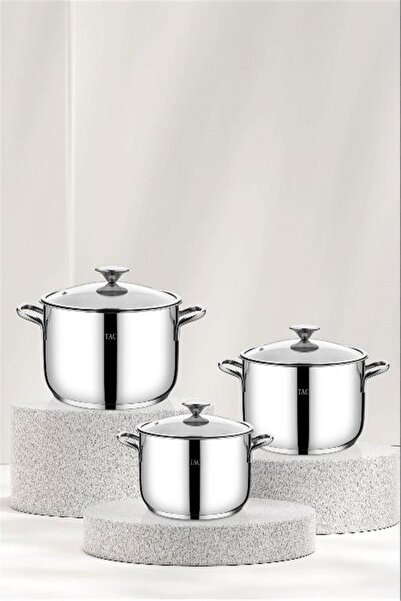 Nextpage Tac Bengü Pro 6 Parça Çelik Tencere Set 8095 (16-18-20)