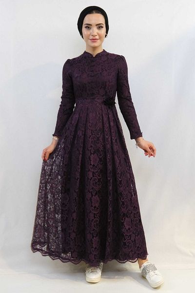 Skygo Ahunisa Henna Evening Dress Plum 5646