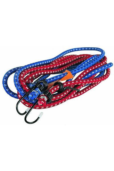 Bottari Set of 2 elastic cords with metal hooks, 18226BT, 150 cm long, 8 mm diameter