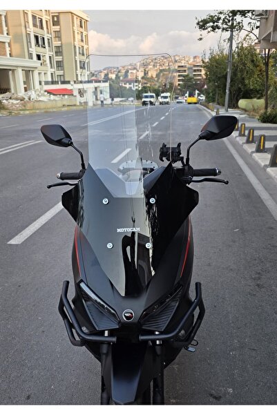 MOTOCAM RKS Lince 125 Siperlik Ön Cam 2021-2025 Model 78cm Şeffaf Renkli 4mm ...