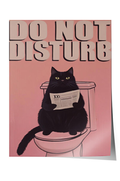 Zestia Poster fără ramă, NU DERIVAȚI – Tipografie amuzantă cu pisici, Poster ...