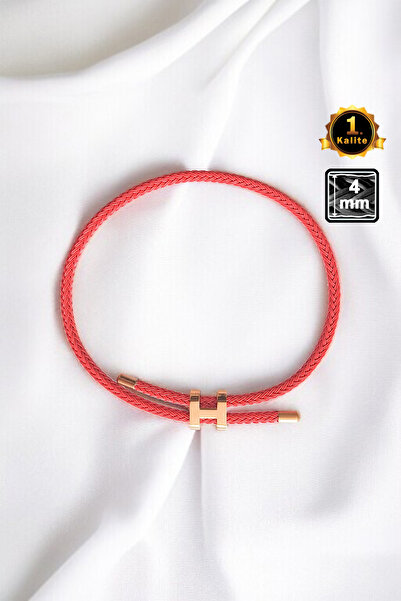 Miss TBee سوار من الفولاذ المطلي بالشبك - ذهبي أحمر اللون