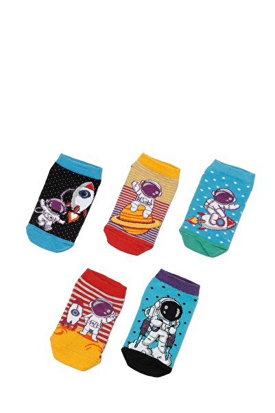 Polaris ASTRO 5 LI PTK-B 4PR Siyah Erkek Çocuk 5'li Patik Çorap