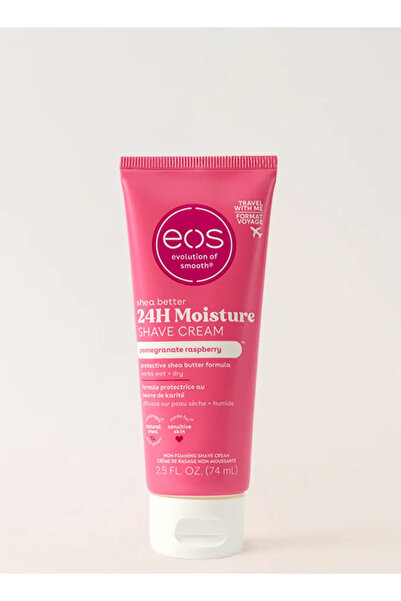 Eos كريم حلاقة إي أو إس ميني للسفر للنساء - بنكهة الرمان - 2.5 أونصة سائلة