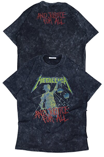 Fuddy Moda Unisex And Justice For All Ense Written Washable T-Shirt, Υπερμεγέ...